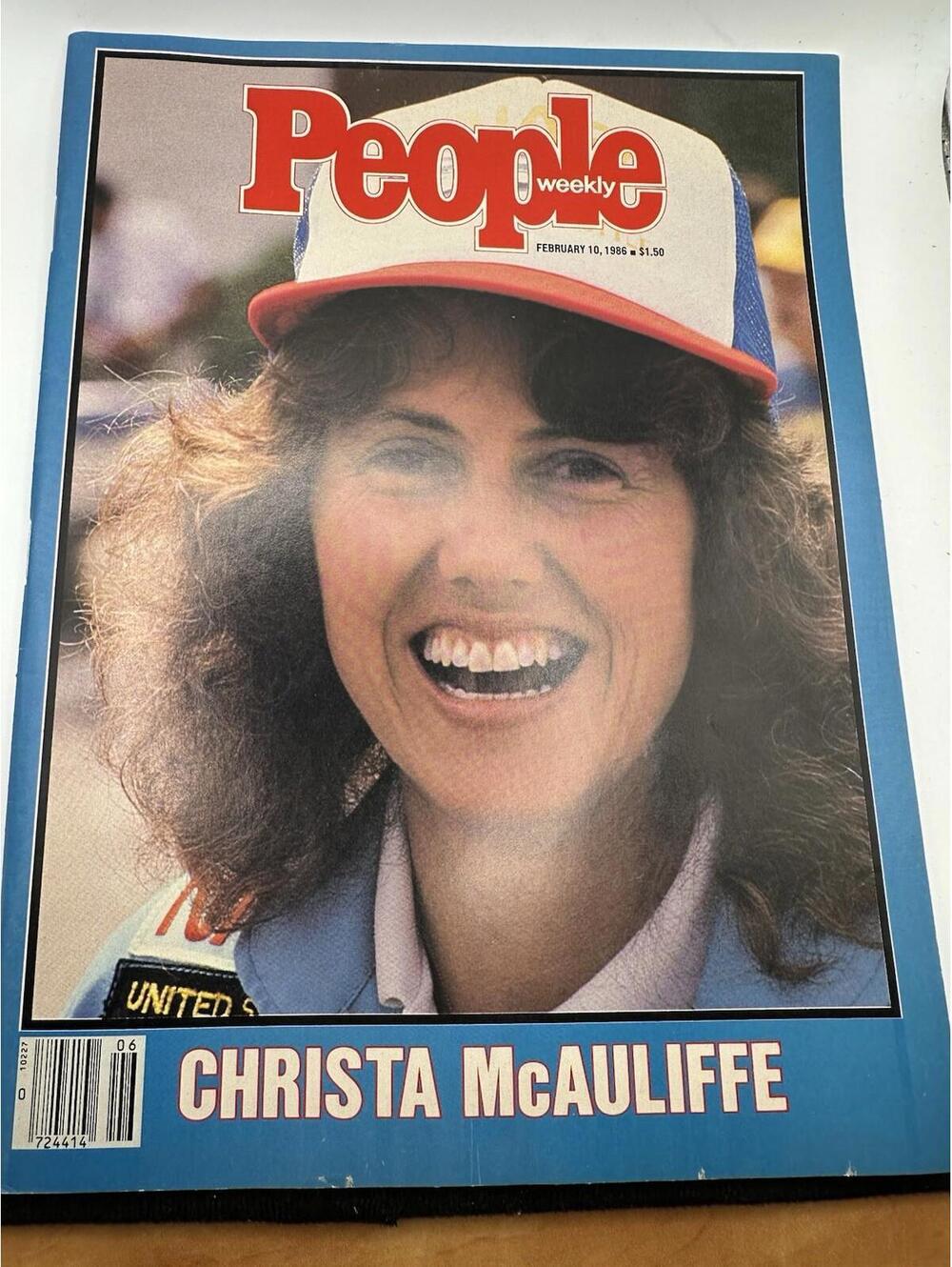 VINTAGE PEOPLE Magazine February 10, 1986 Christa McAuliffe Shuttle Disaster